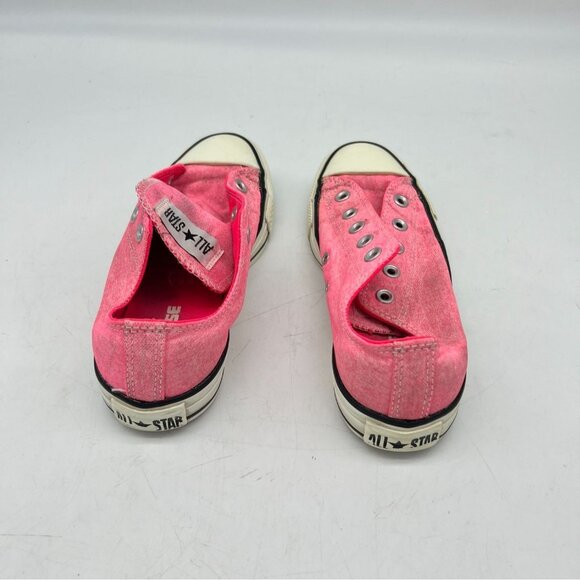 Converse All Star Slip On Sneakers Unisex Size 4/6 Pink Casual Canvas Low Top - Picture 4 of 7